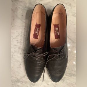 Bally Italian leather oxfords, size 11.